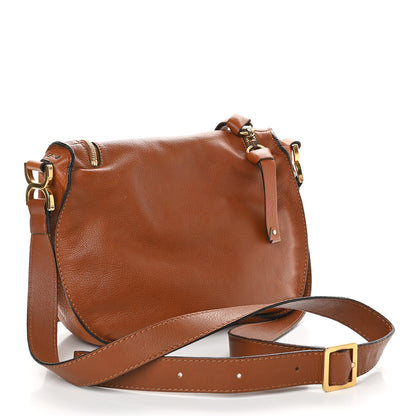 Chloe Calfskin Medium Marcie Round Zip Crossbody Bag Tan 2 of 13