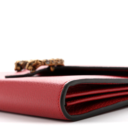 Gucci Calfskin Mini Dionysus Chain Wallet Hibiscus Red 10 of 13
