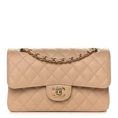 Chanel Caviar Quilted Small Double Flap Beige 1 of 12