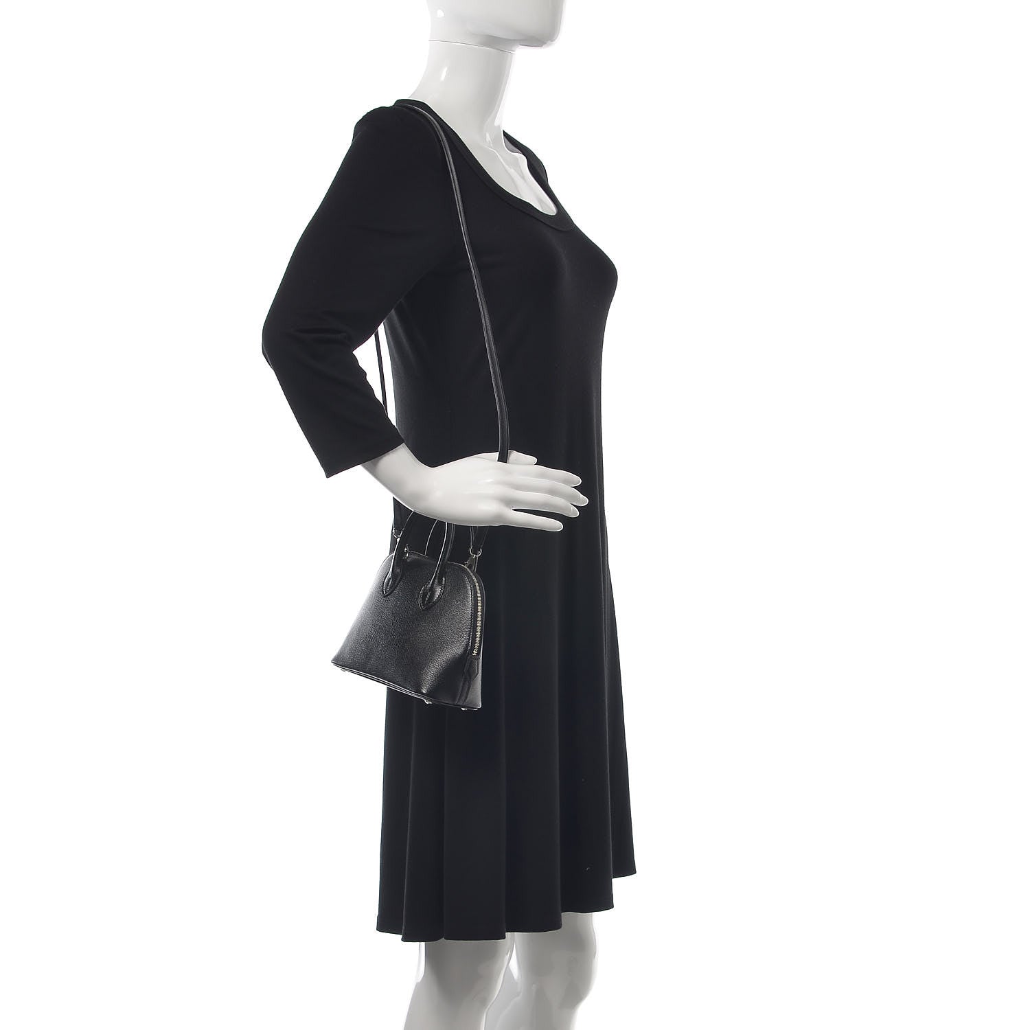 Hermes Chevre Mysore Mini 1923 Bolide Black 2 of 8