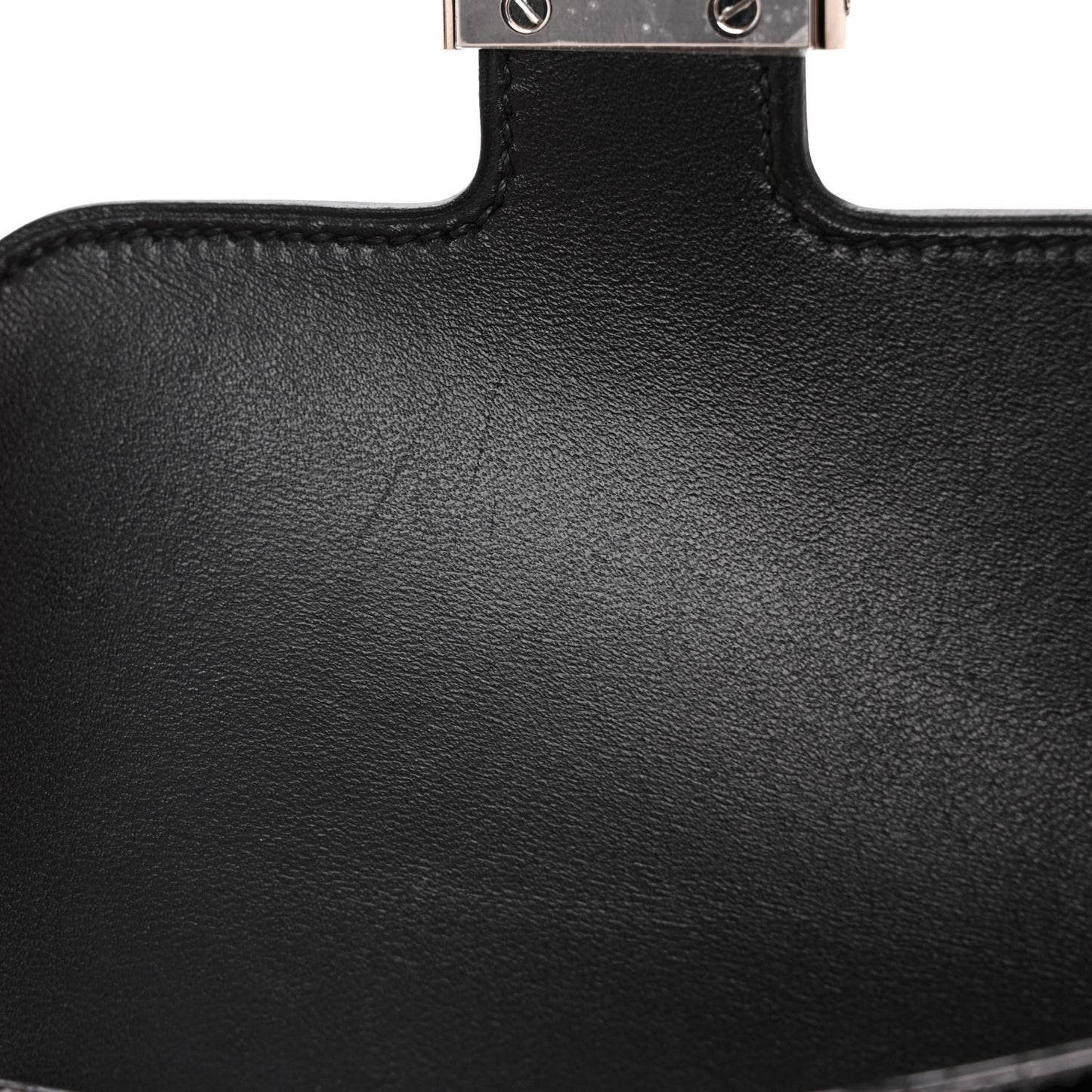 Shiny Alligator Constance Slim Wallet Black