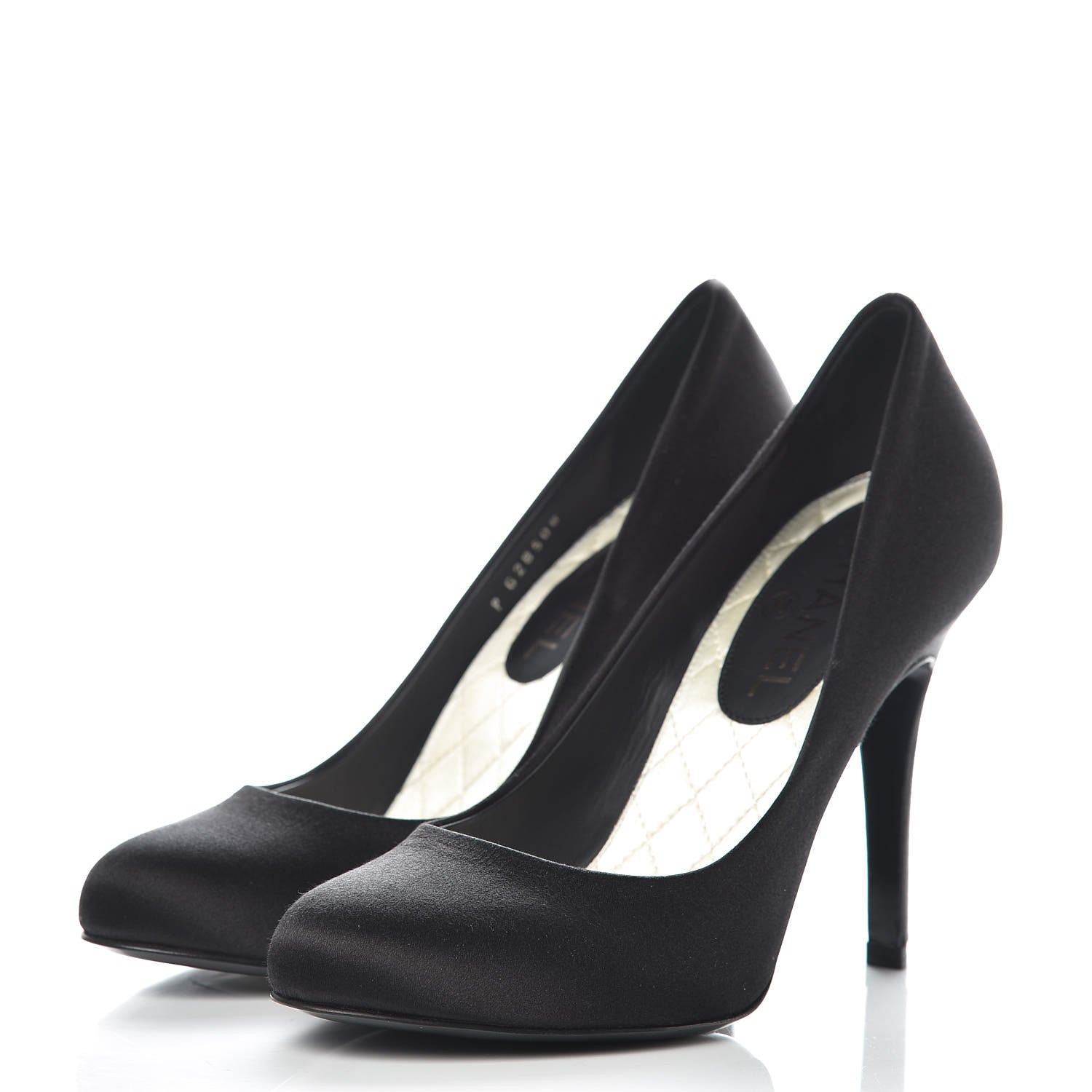 Chanel Satin CC Pumps 36.5 Black 3 of 10