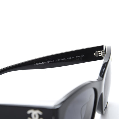 Chanel Polarized Square CC Sunglasses 5380 Black 6 of 8