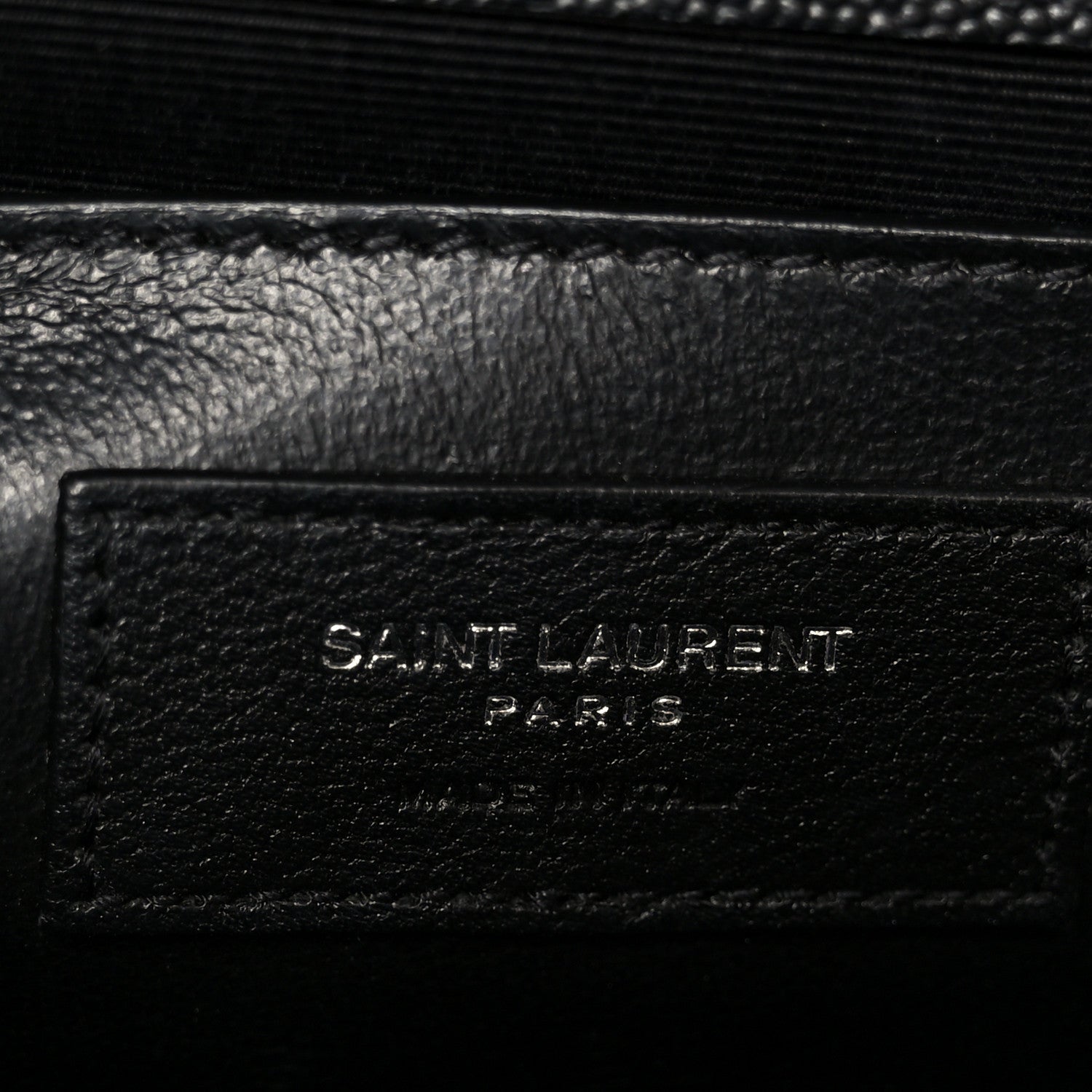 Saint Laurent Grain De Poudre Medium Classic Monogram Kate Satchel Black 7 of 11