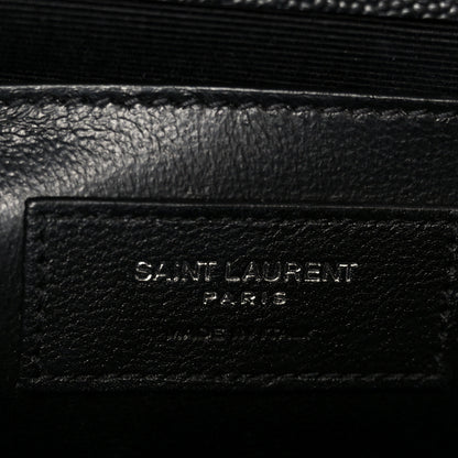 Saint Laurent Grain De Poudre Medium Classic Monogram Kate Satchel Black 7 of 11