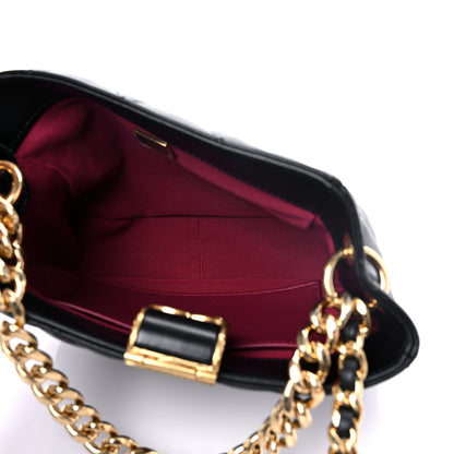 Chanel Lambskin Quilted Small Chain Hobo Black 4 of 11