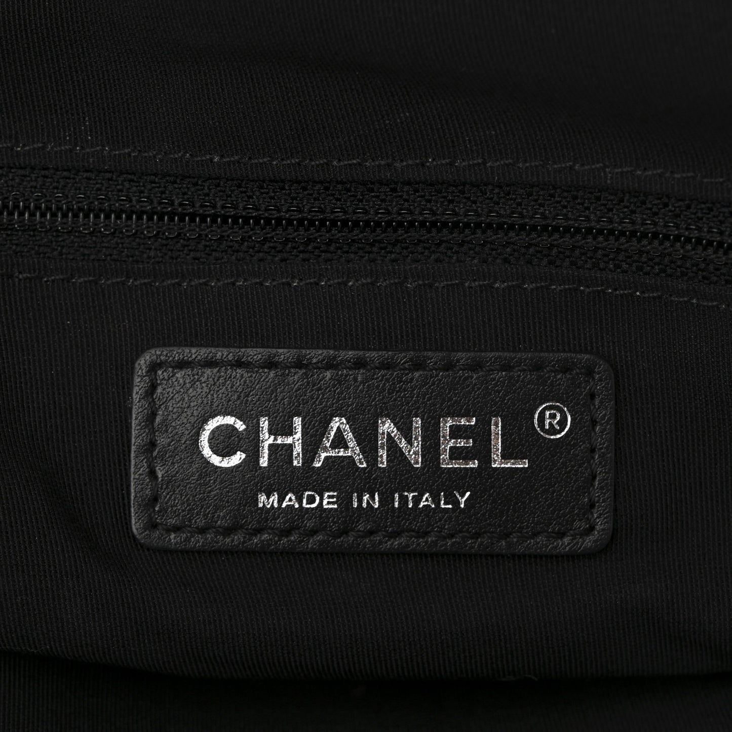 Aged Calfskin Chevron Large Soft Bowling Bag Black
