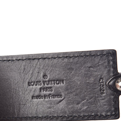 Louis Vuitton Calfskin Porte Clefs Fortune Key Chain Black 3 of 3