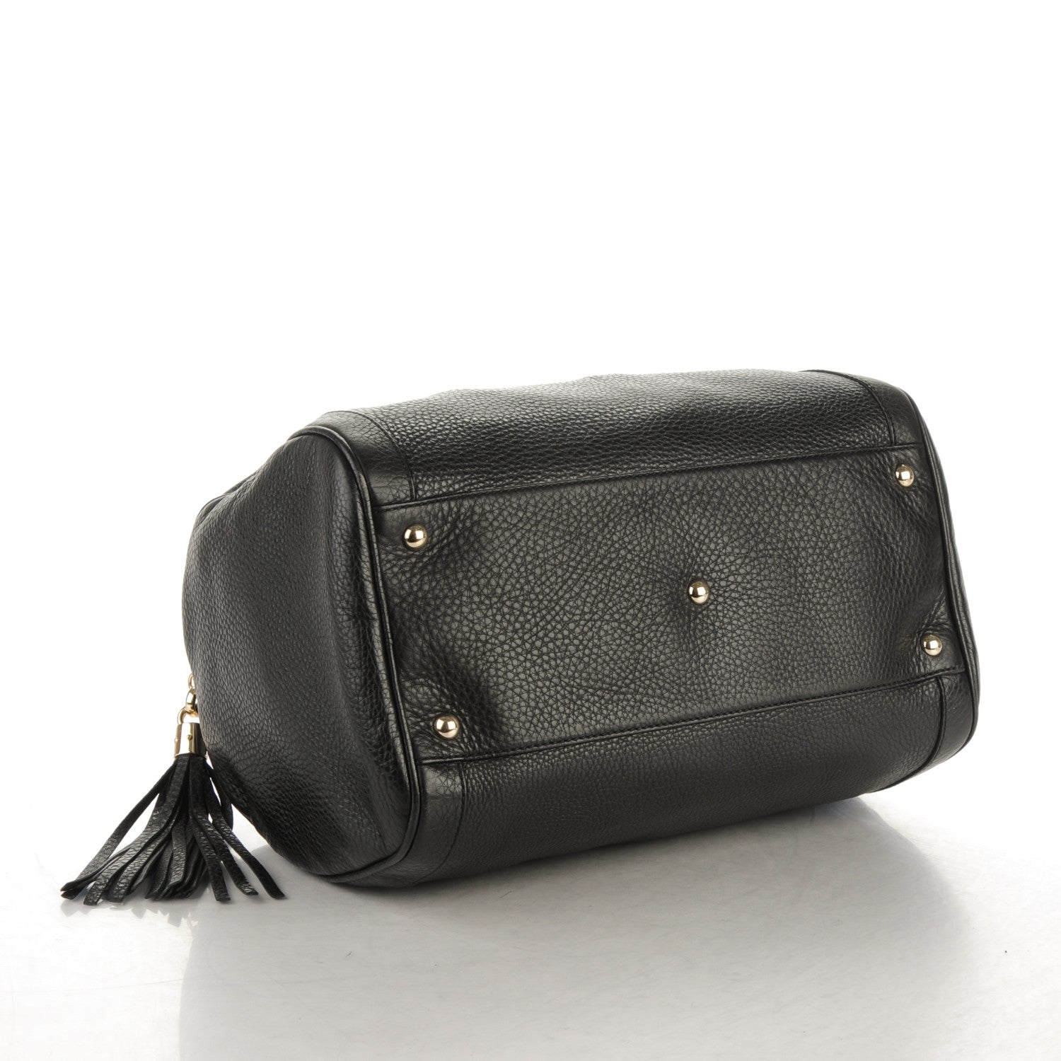 Gucci Pebbled Calfskin Medium Soho Boston Black 4 of 11