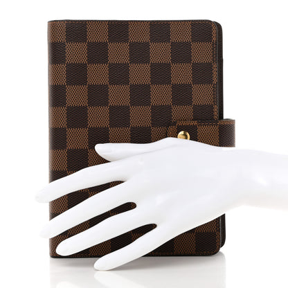 Louis Vuitton Damier Ebene Medium Ring Agenda Cover 2 of 7