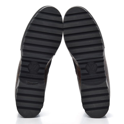 Louis Vuitton Suede Calfskin Monogram Laureate Platform Desert Boots 40 Black 5 of 7