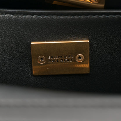 Balenciaga Natural Smooth Calfskin Small Rodeo Top Handle Handbag Black 6 of 11