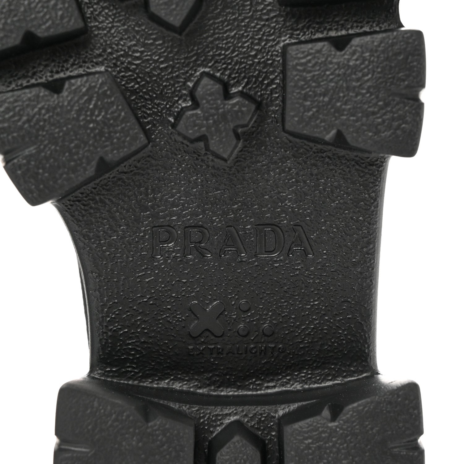 Prada Knit Rubber Triangle Logo Monolith 55mm Ankle Boots 38 Black 6 of 7