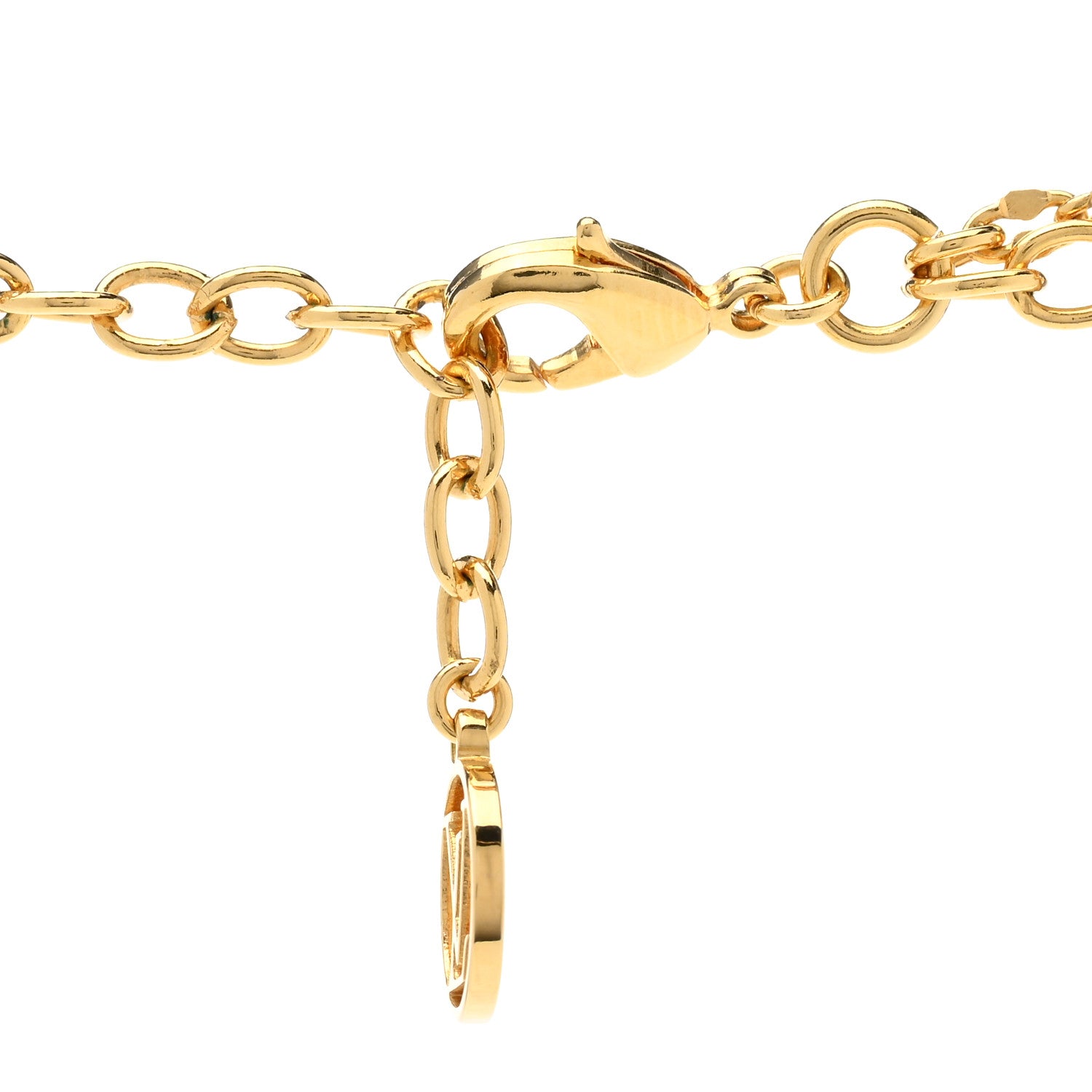 Louis Vuitton Metal Blooming Strass Necklace Gold 5 of 7