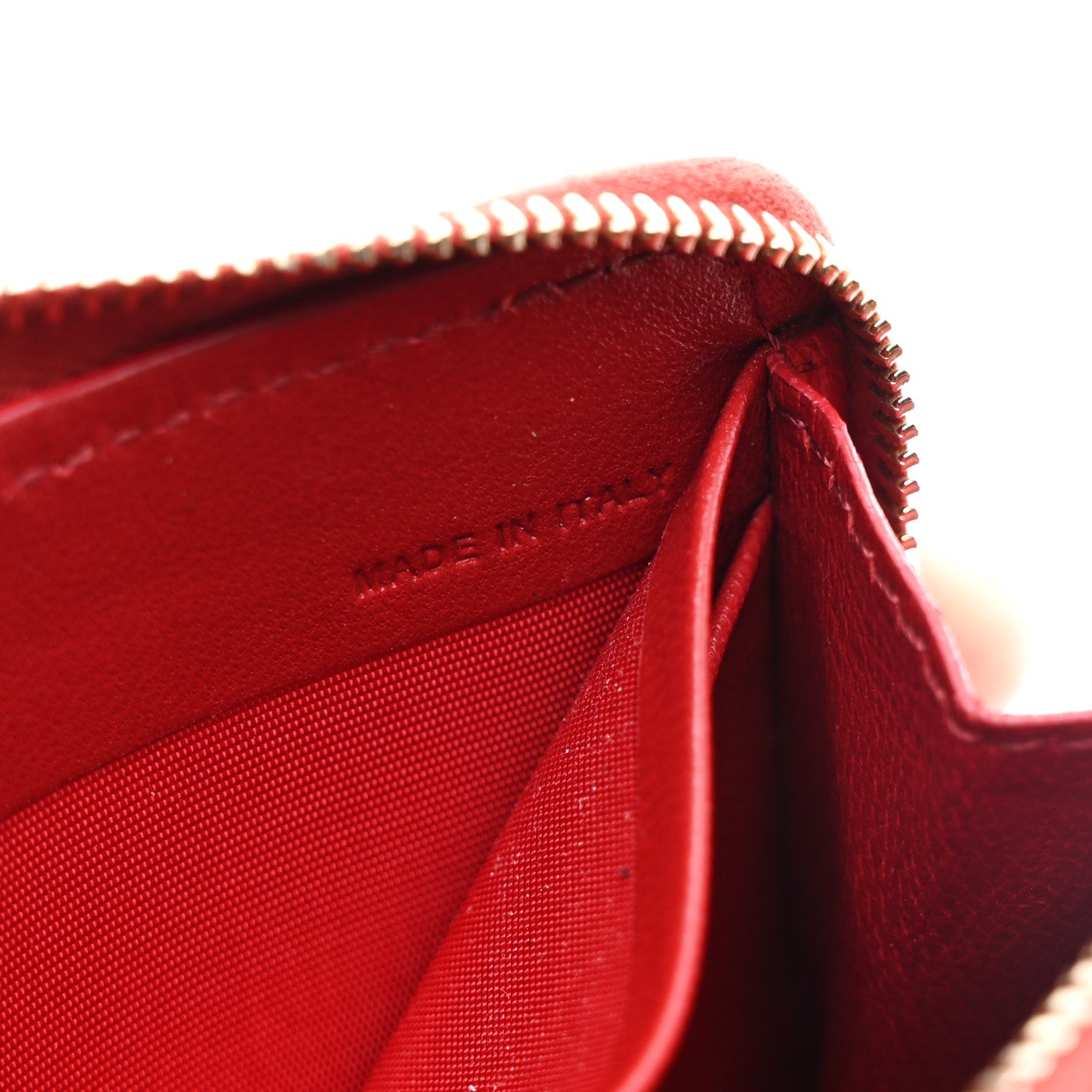 Valentino Garavani Toile Iconographe Zip Wallet Naturale Rosso Valentino 7 of 8