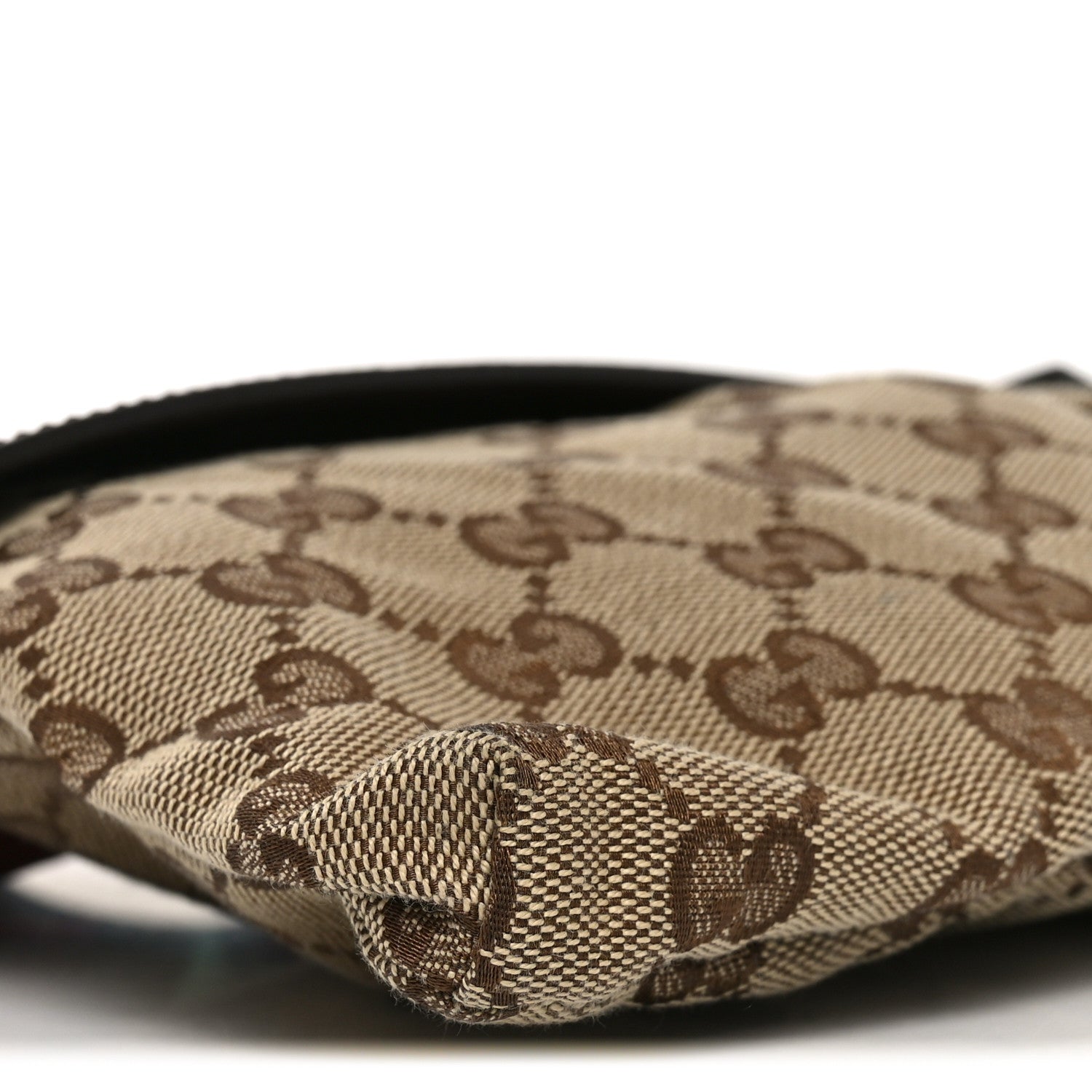 Gucci GG Monogram Web Double Pocket Belt Bag Dark Brown 9 of 10