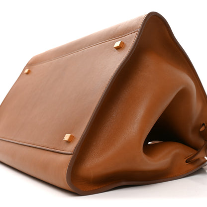 The Row Polished Saddle Calfskin Soft Margaux 15 Cuir 9 of 10