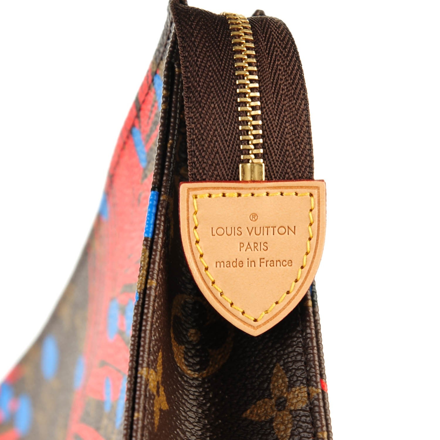 Louis Vuitton Monogram Jungle Dots Toiletry Pouch 26 Coquelicot Denim 6 of 7