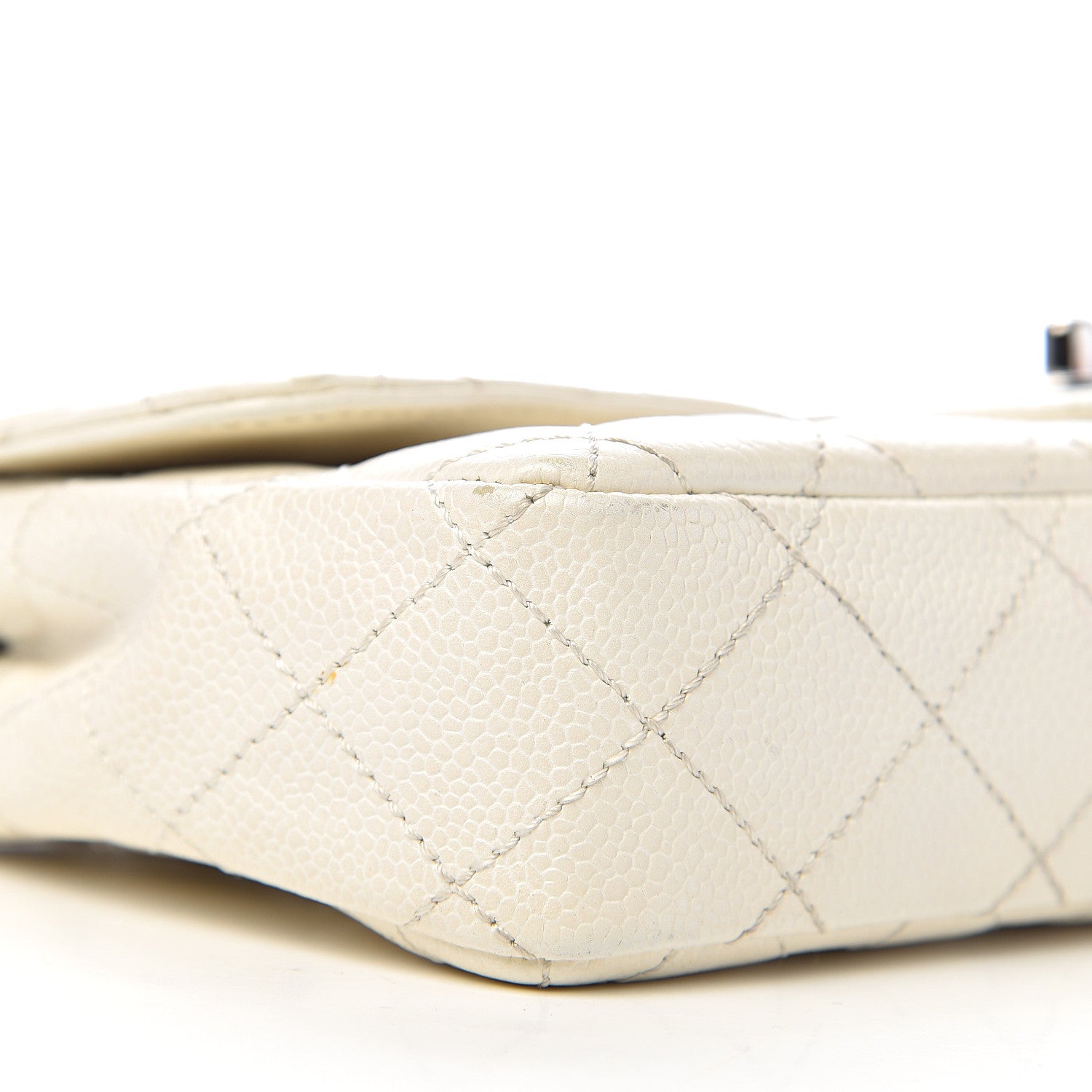 Chanel Caviar Quilted East West Flap White 7 of 16
