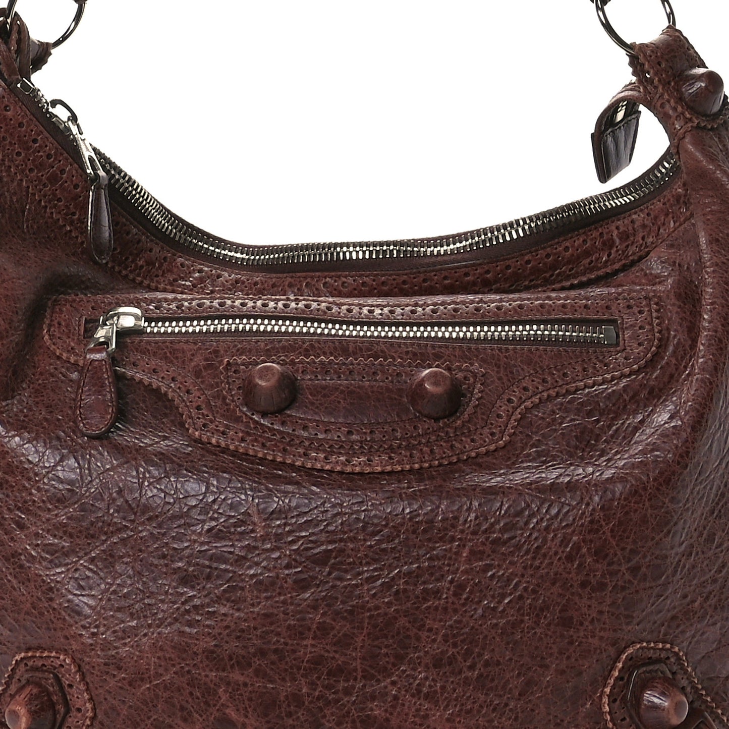 Agneau Giant Brogues Hardware Day Hobo Castagna