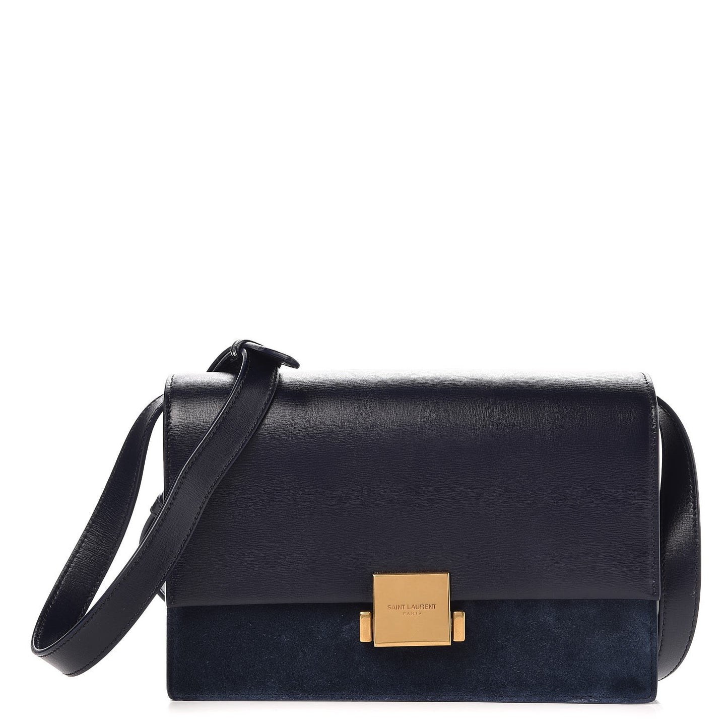 Smooth Calfskin Suede Medium Bellechasse Navy