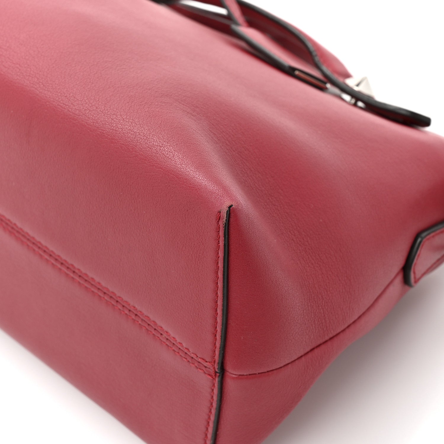 Fendi Vitello Dolce Marmol Medium By The Way Boston Bag Ciliegia 10 of 15