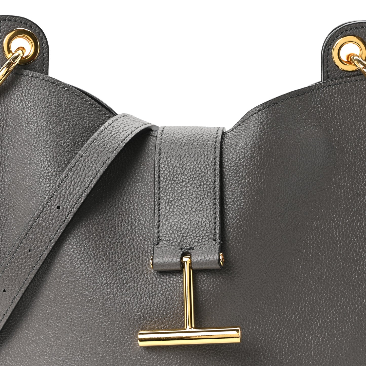 Grain Calfskin Small Tara Crossbody Graphite