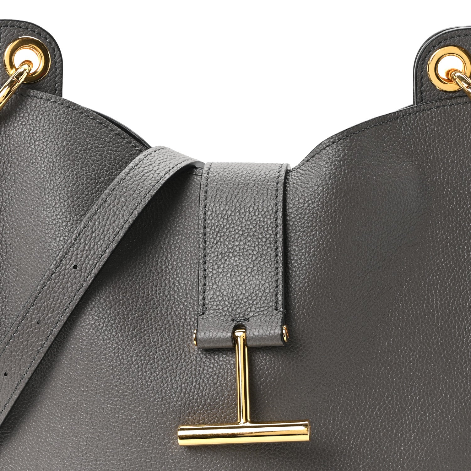 Tom Ford Grain Calfskin Small Tara Crossbody Graphite 8 of 10