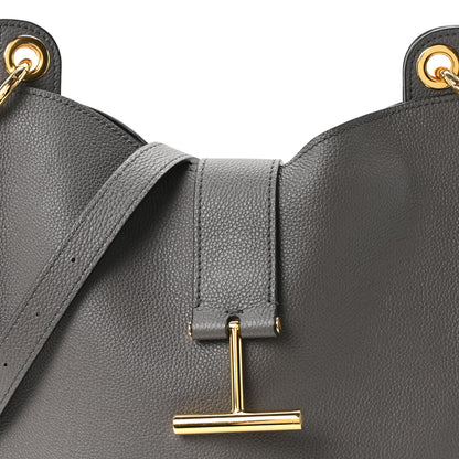 Tom Ford Grain Calfskin Small Tara Crossbody Graphite 8 of 10