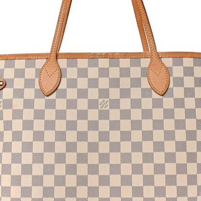 Louis Vuitton Damier Azur Neo Neverfull MM Rose Ballerine 8 of 12