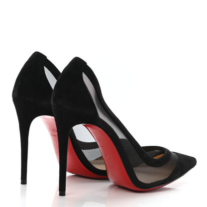 Christian Louboutin Veau Velours Rete Galativi 100 Pumps 35 Black 5 of 7