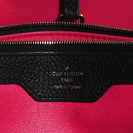 Louis Vuitton Taurillon Capucines MM Black 6 of 21