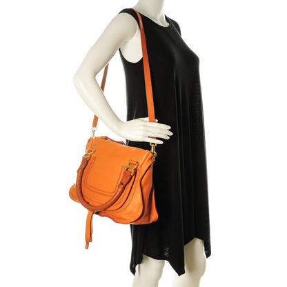 Chloe Calfskin Medium Marcie Satchel Indian Summer 2 of 8