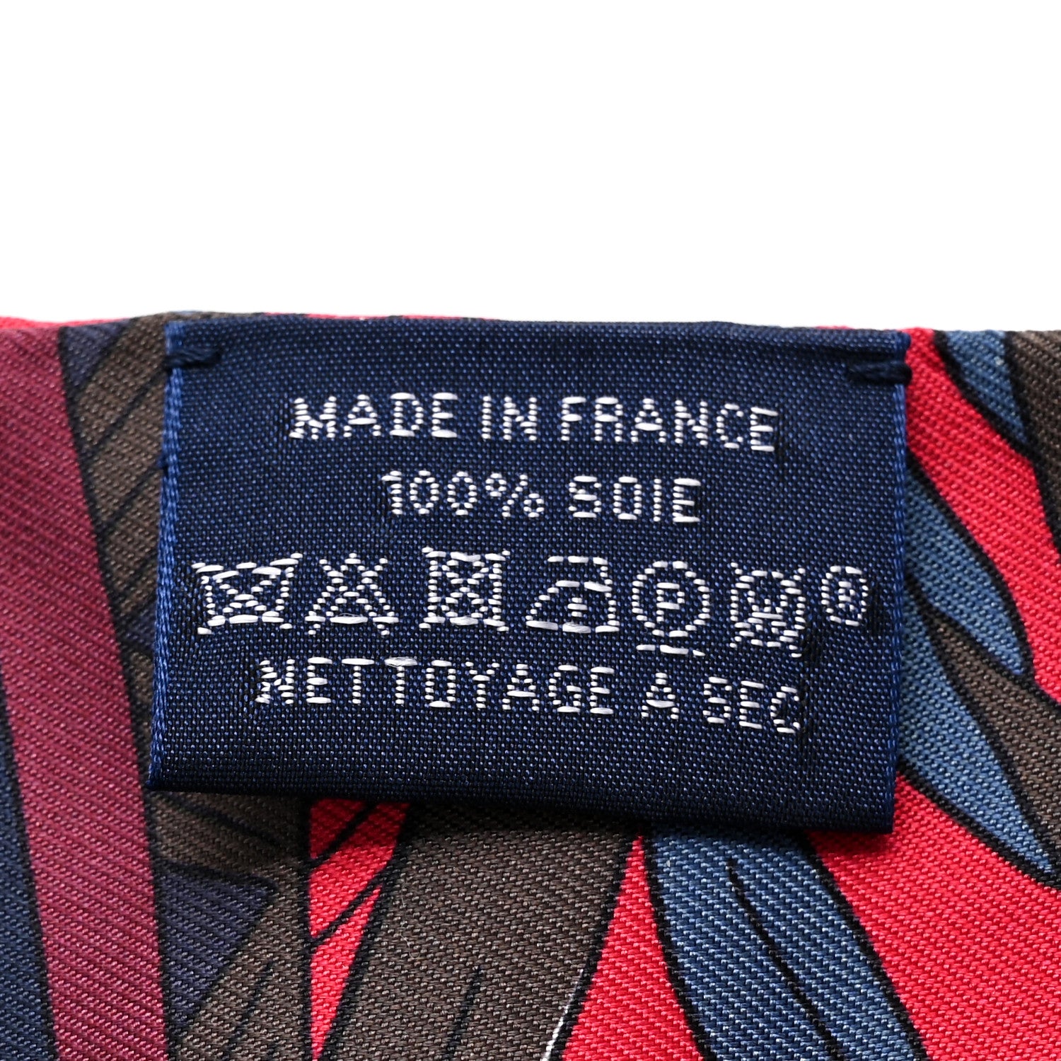 Hermes Silk La Source de Pegase Twilly Marine Rouge Vert Bronze 3 of 4