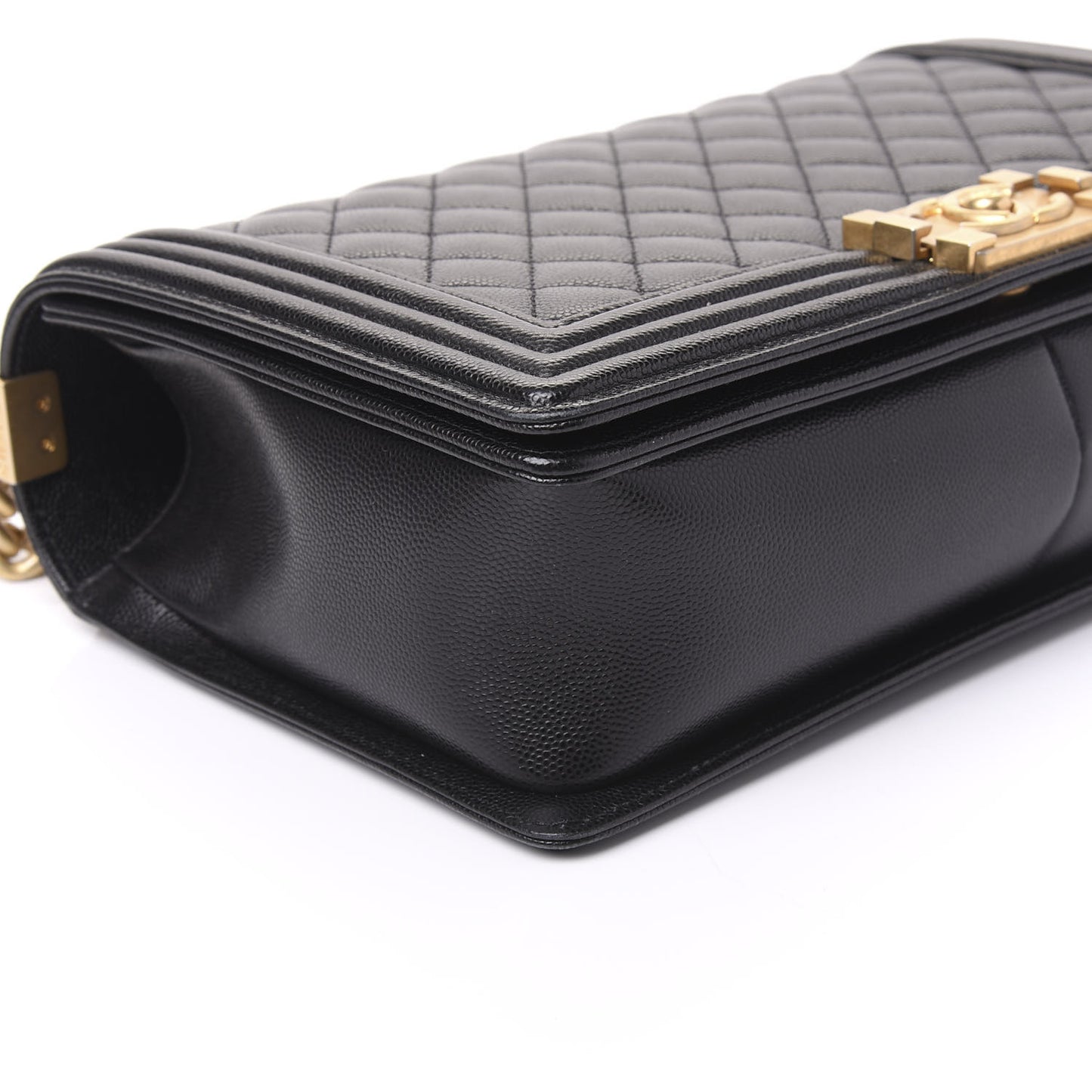 Caviar Quilted New Medium Boy Flap Black