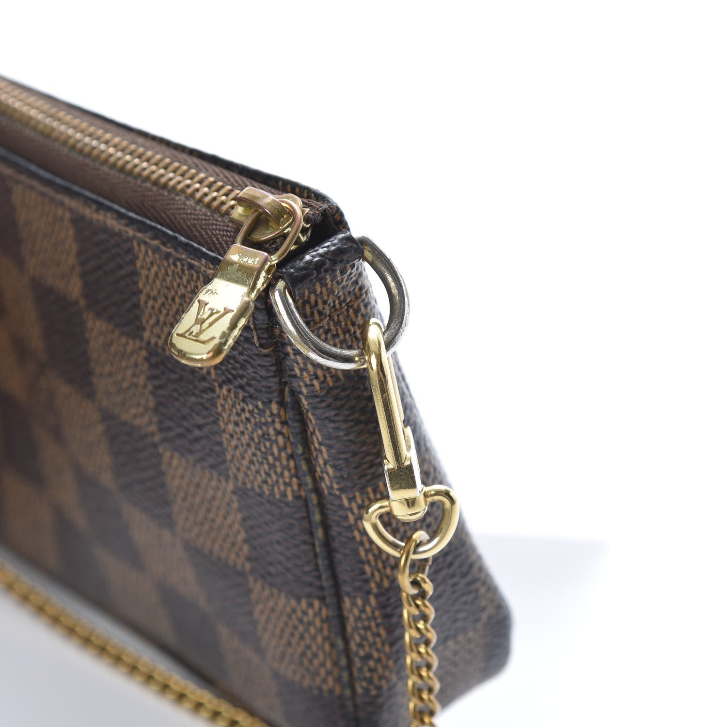 Louis Vuitton Damier Ebene Complice Trunks and Bags Mini Pochette Accessories Red 11 of 11