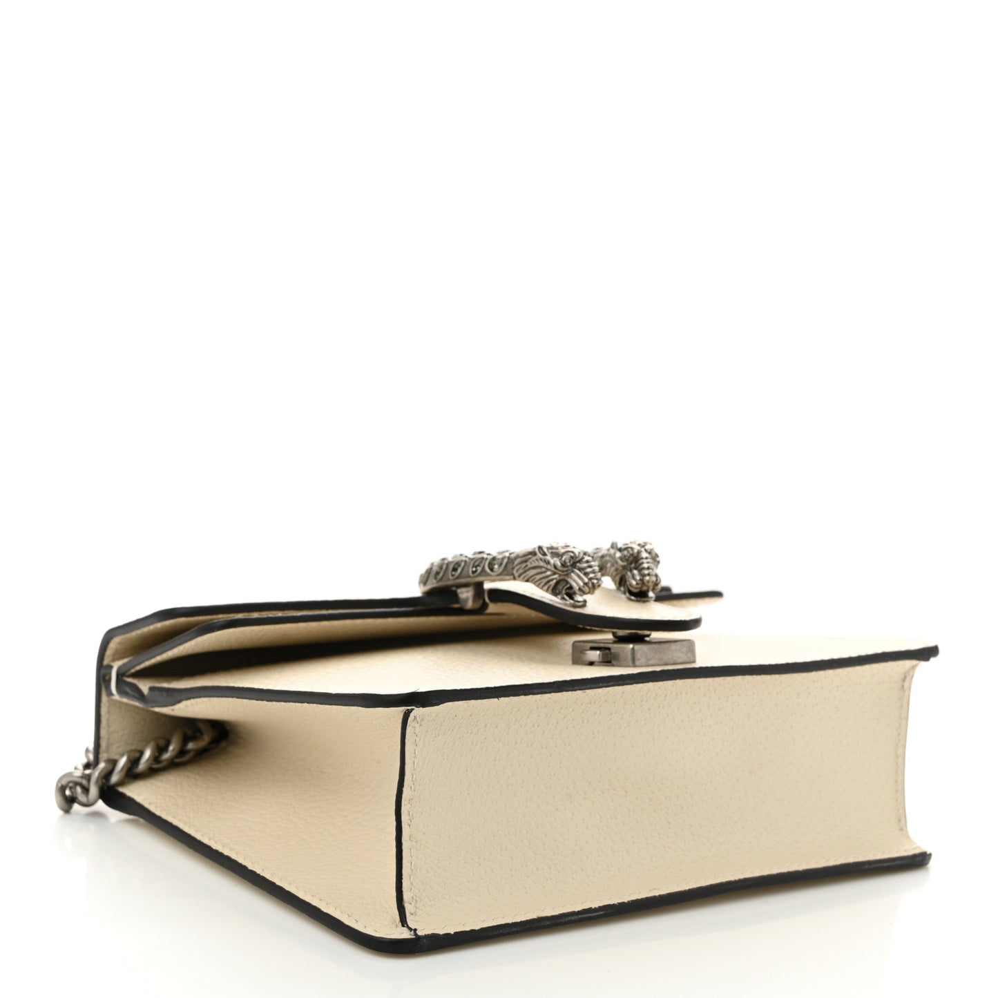 Textured Calfskin Crystal Mini Dionysus Shoulder Bag Mystic White