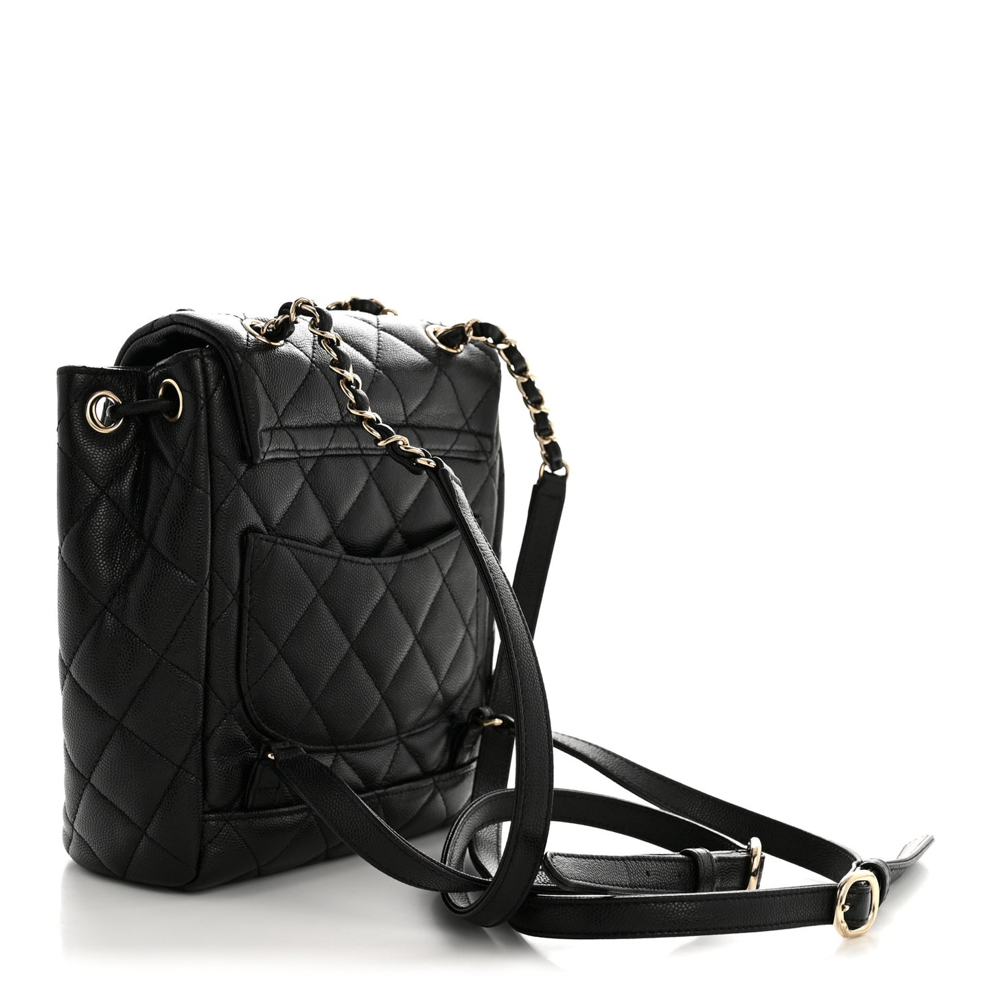 Caviar Quilted Mini Urban Spirit Backpack Black