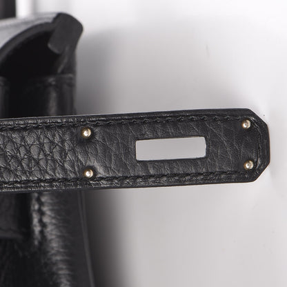 Hermes Taurillon Clemence Birkin 30 Black 32 of 70