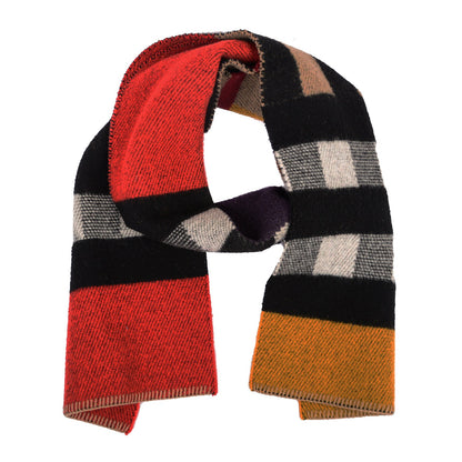 Burberry Wool Cashmere Patchwork Blanket Scarf 1 of 5