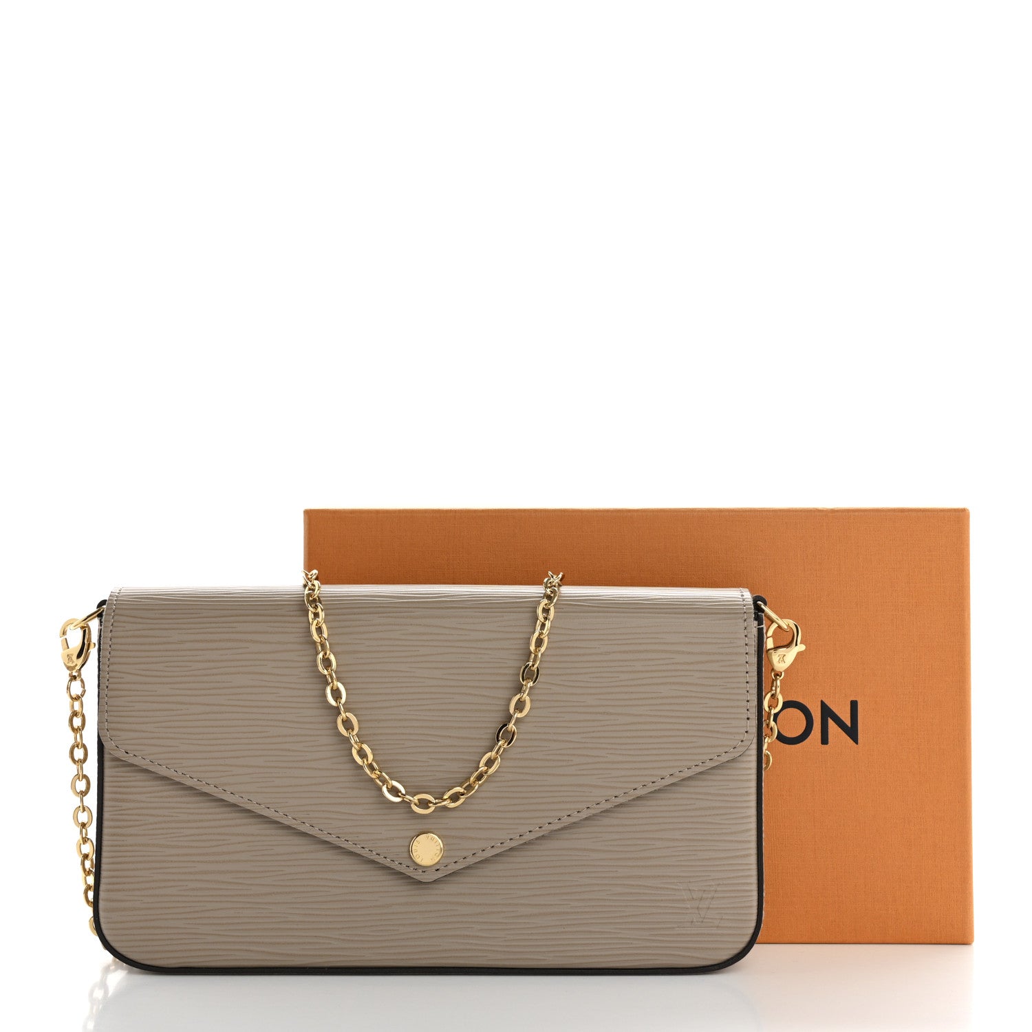 Louis Vuitton Epi Felicie Pochette Chain Wallet Galet 12 of 12
