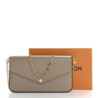 Louis Vuitton Epi Felicie Pochette Chain Wallet Galet 12 of 12