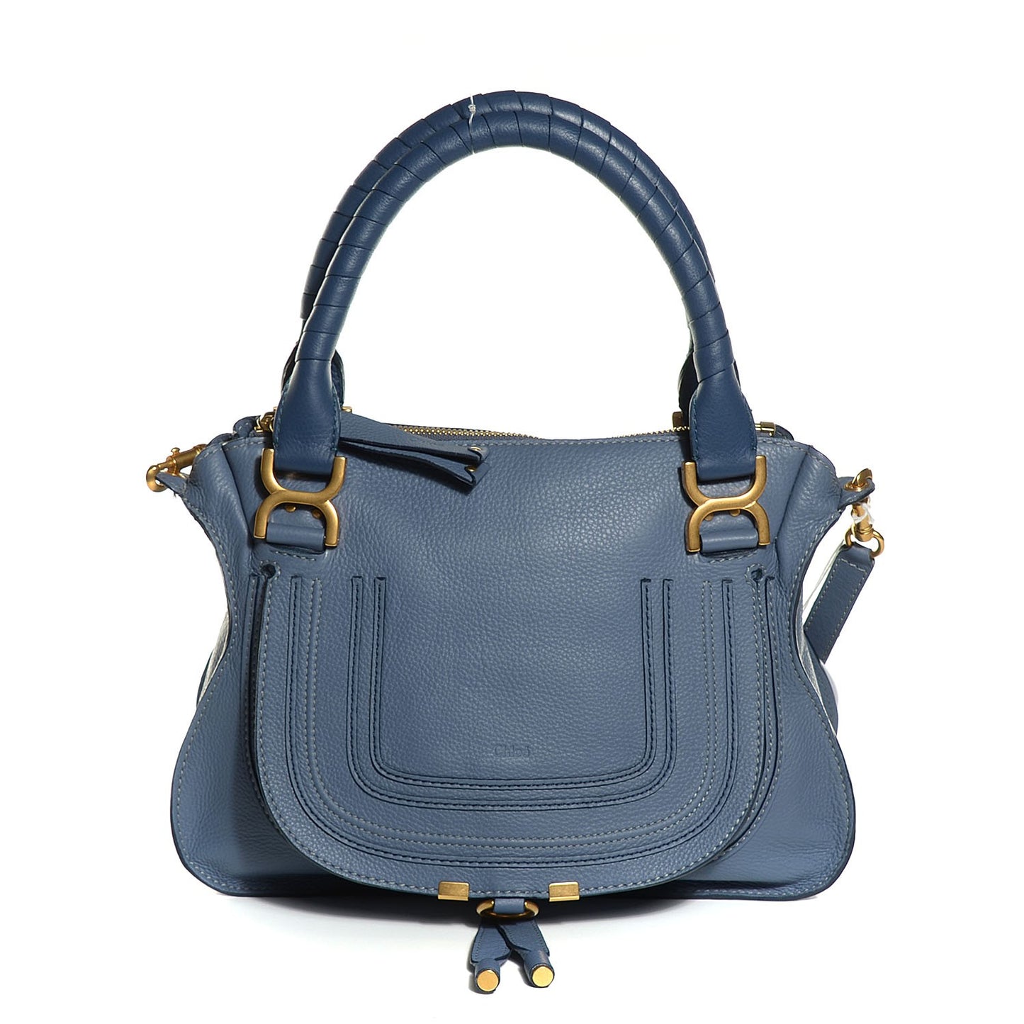 Calfskin Medium Marcie Satchel Street Blue