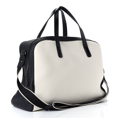 Delvaux Grained Calfskin D-off Black White 3 of 10