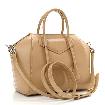 Givenchy Box Calfskin Mini Lock Antigona Shoulder Bag Beige Cappuccino 3 of 11