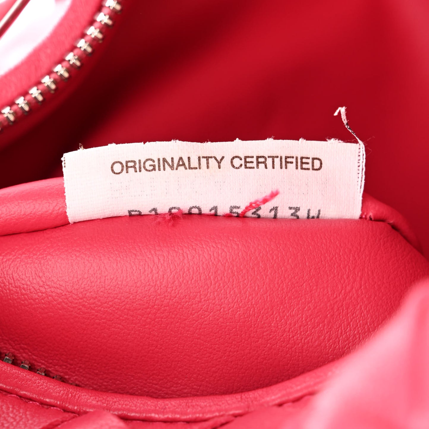 Nappa Intrecciato Teen Jodie Hobo Cranberry