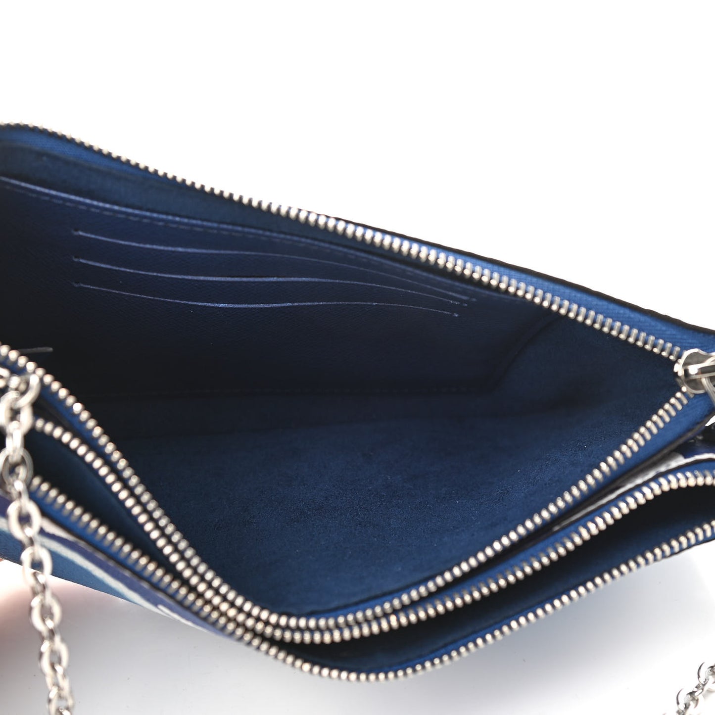 Monogram Giant Escale Double Zip Pochette Blue