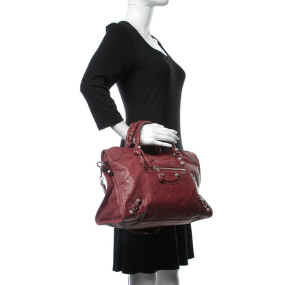 Balenciaga Agneau Giant 12 Silver Hardware City Cassis 2 of 14