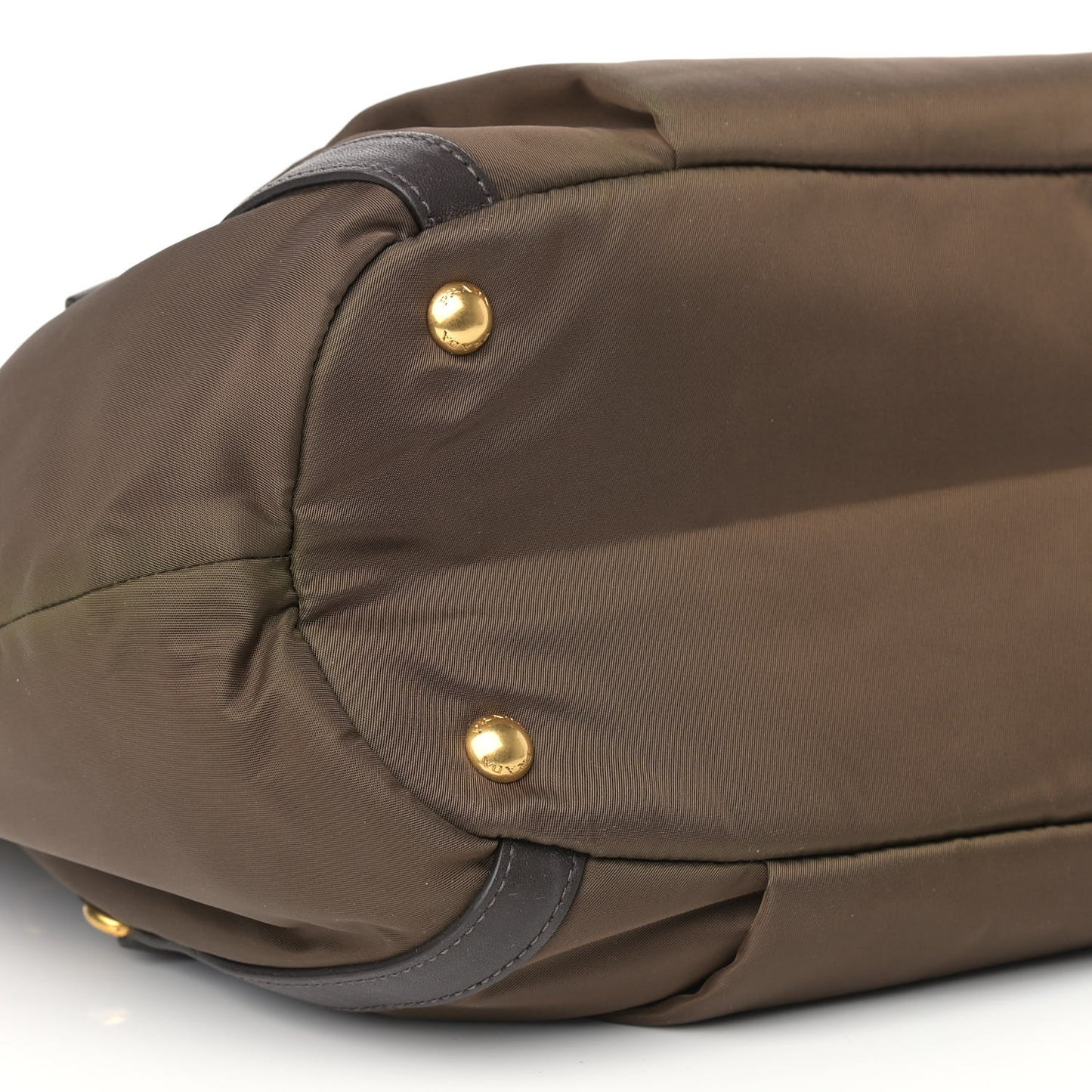 Tessuto Nylon Soft Calf Small Tote Bruciato