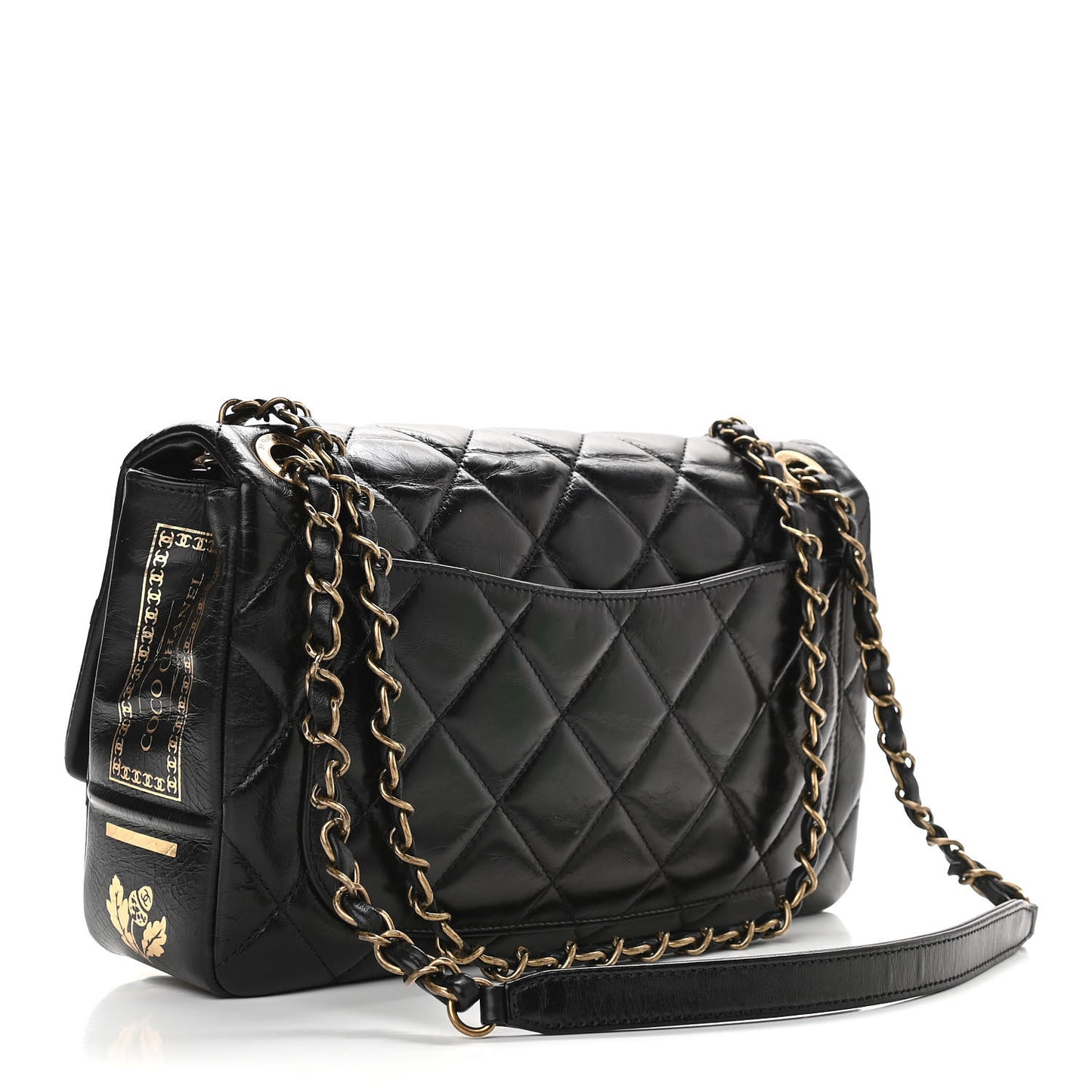 Hot Stamping Calfskin Tale Of Salzburg Flap Black